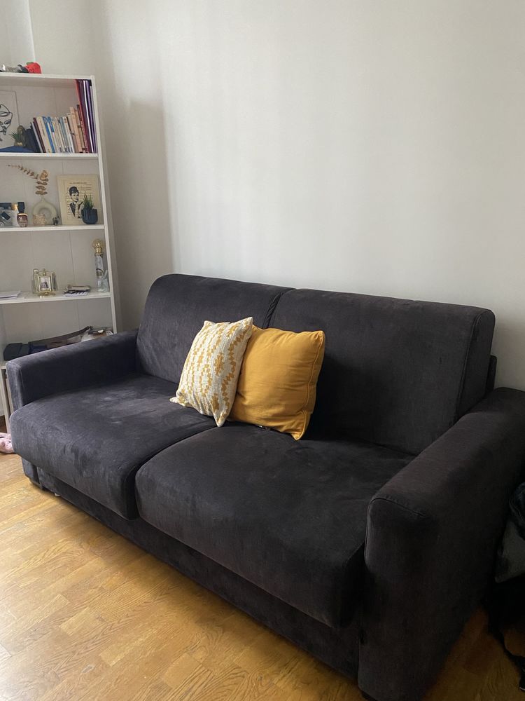 canap�-lit gris anthracite convertible en excellent �tat 400 Boulogne-Billancourt (92)