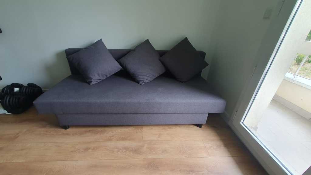 Canap� gris convertible 3 places 90 Ermont (95)