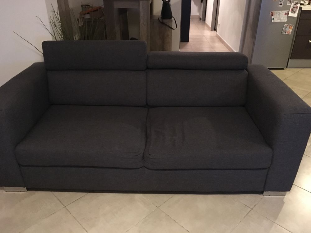 Canap� Gris en tissu 0 Cabri�s (13)