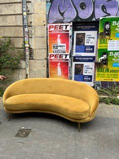 Canap� jaune moutarde 400 Pessac (33)