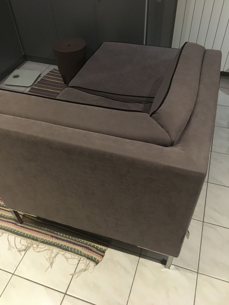 Canap� m�ridienne d'angle gris 55 Saint-Pierre-de-B�uf (42)