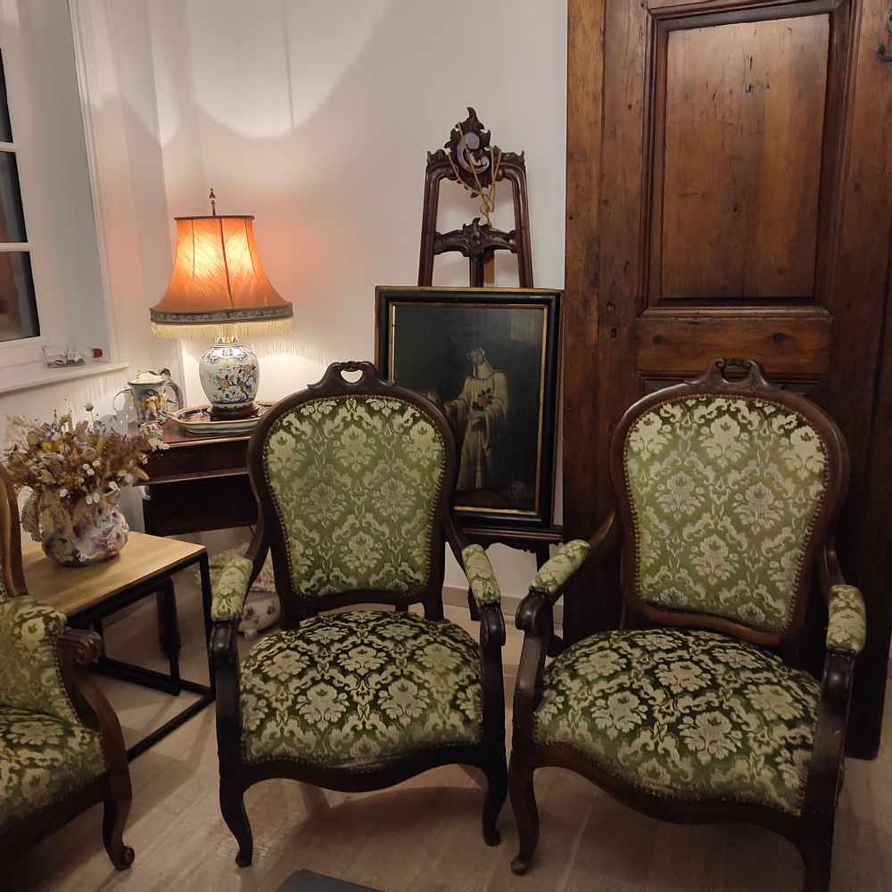 Canap� � oreilles Napol�on III et 2 fauteuils 550 Arras (62)