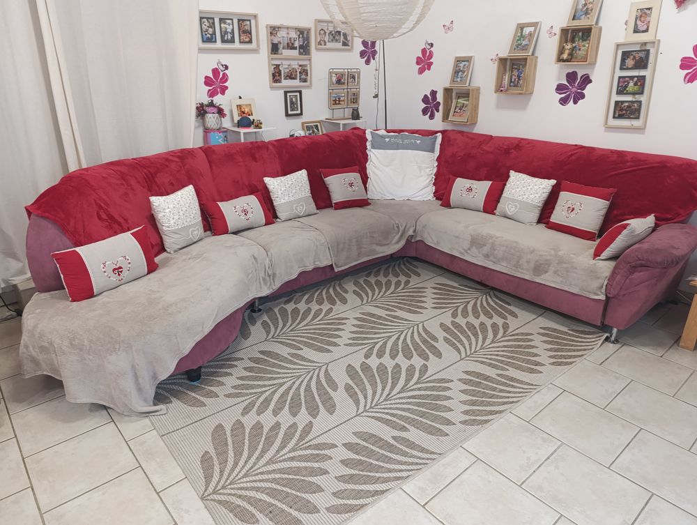 canap� panoramique alcantara lilas 0 Bourges (18)