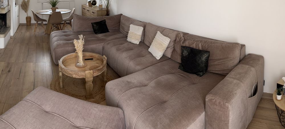 Canap� panoramique convertible BOBOCHIC avec POUF 0 Berry-Bouy (18)