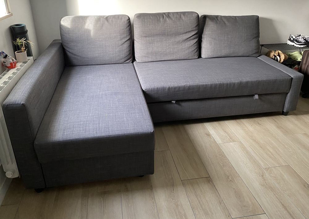 Canap� 3 places d'angle convertible lit en tissu. 499 Le Plessis-Tr�vise (94)