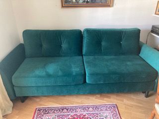 canap�-lit 2 places - avec accoudoirs  -  en tissu velours 0 Saint-Jean-de-Luz (64)