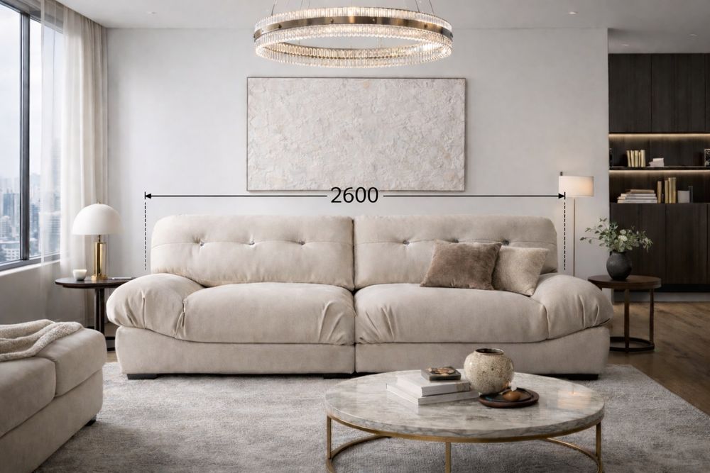 Canap� 3 places XXL Boucl� Beige - Confort Extr�me & Luxe 1300 Gennevilliers (92)