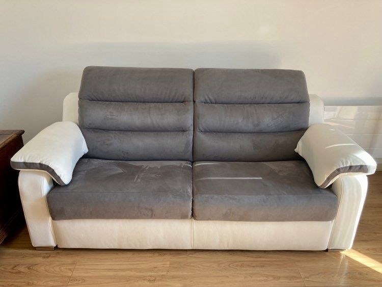 Canap� 3 places convertible (Canap�-lit) en tissu et cuir 1080 Bourges (18)