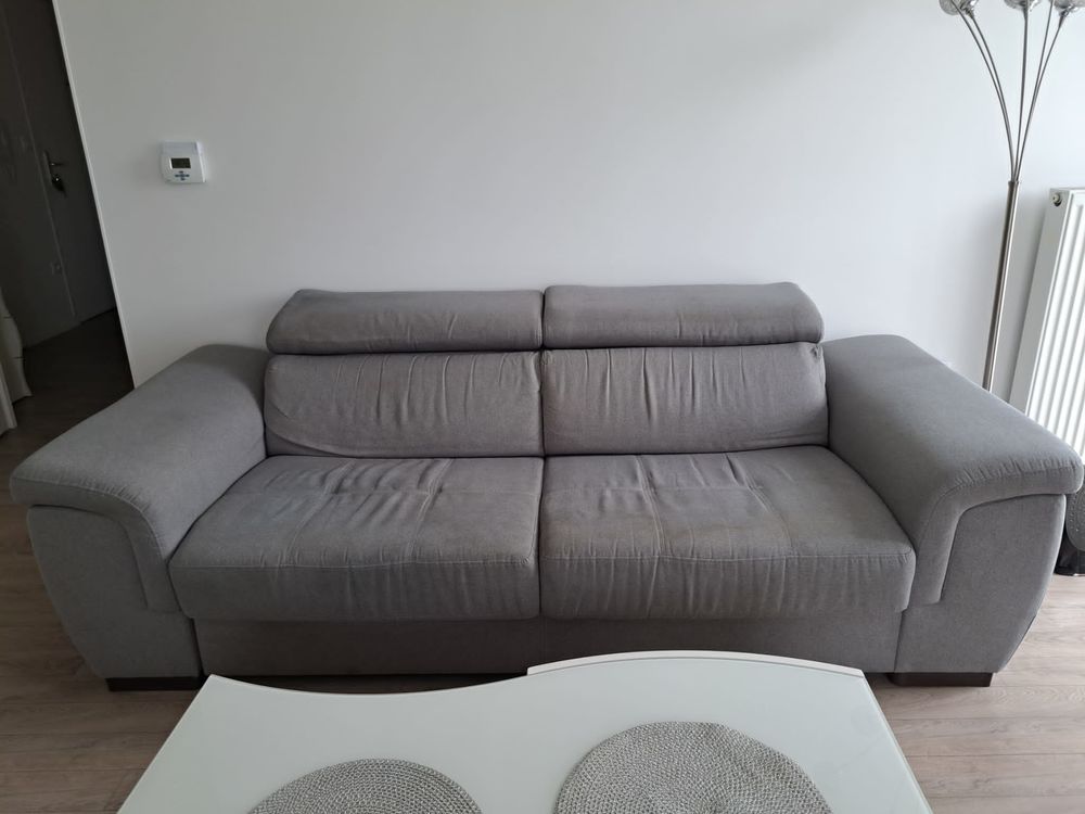 Canap� 3 places convertible rapido tissu gris 250 Bessancourt (95)