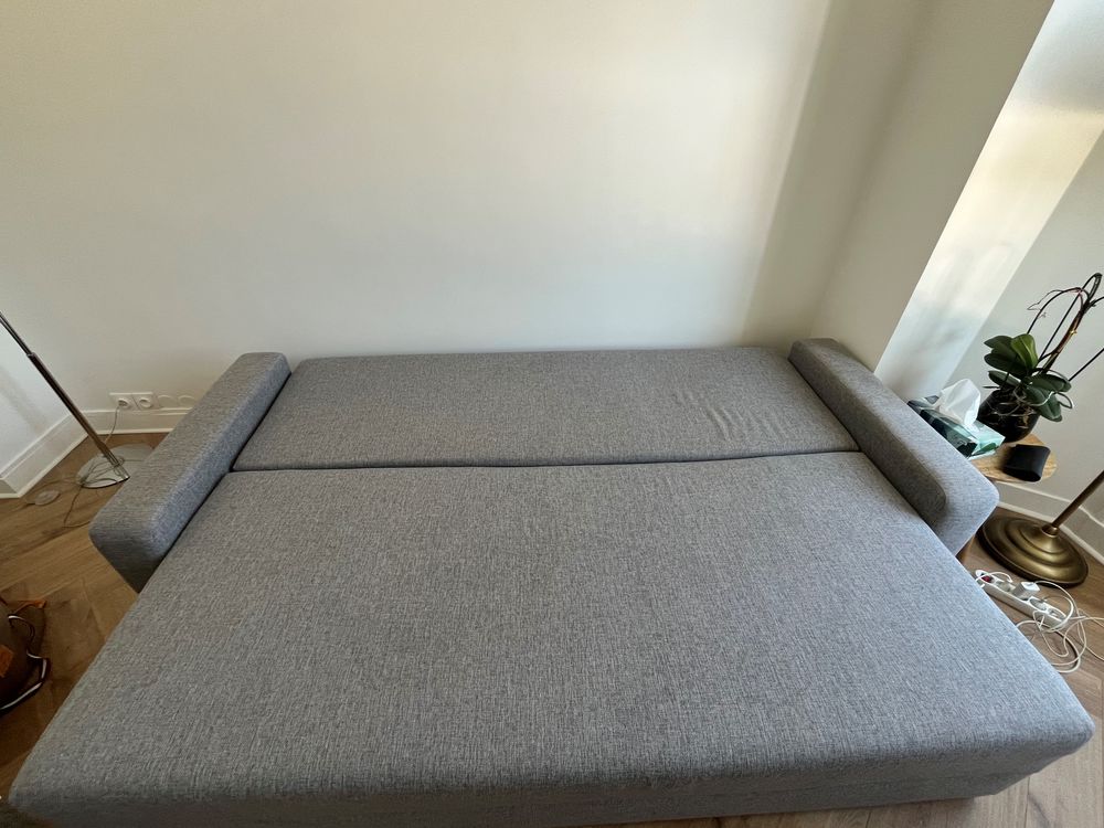 Canap� 3 places convertible - gris clair - IKEA GR�LVIKEN 275 Paris 15 (75)