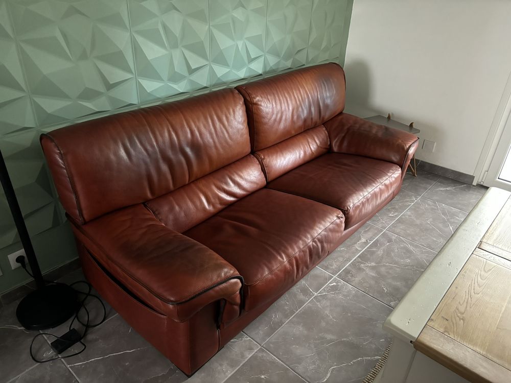 canap� 3 places cuir 100 R�ches (59)