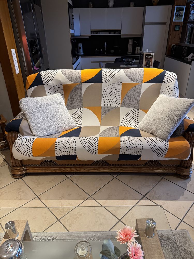 Canap� 3 places cuir et 2 fauteuils . 50 Scionzier (74)