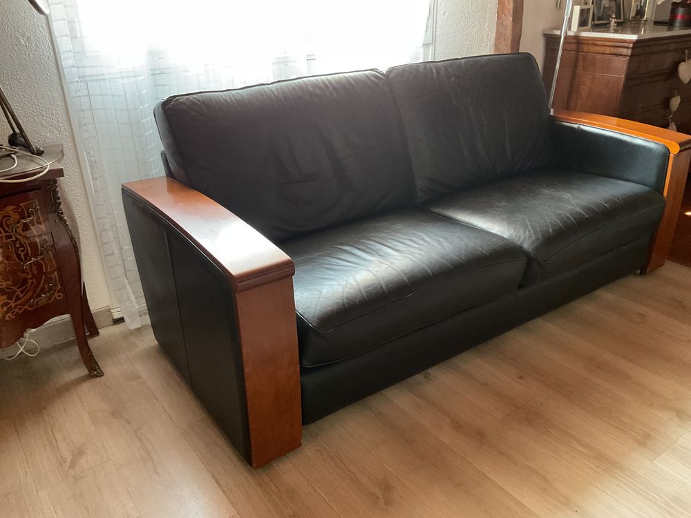 canap� 3 places en cuir 0 Tr�bes (11)
