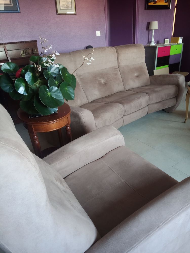 Canap� 3 places et fauteuil relax 600 Erquy (22)