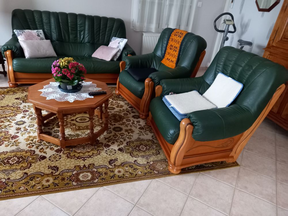 Canap� 3 places et 2 Fauteuils (cuir) 0 Saint-Jean-de-Braye (45)