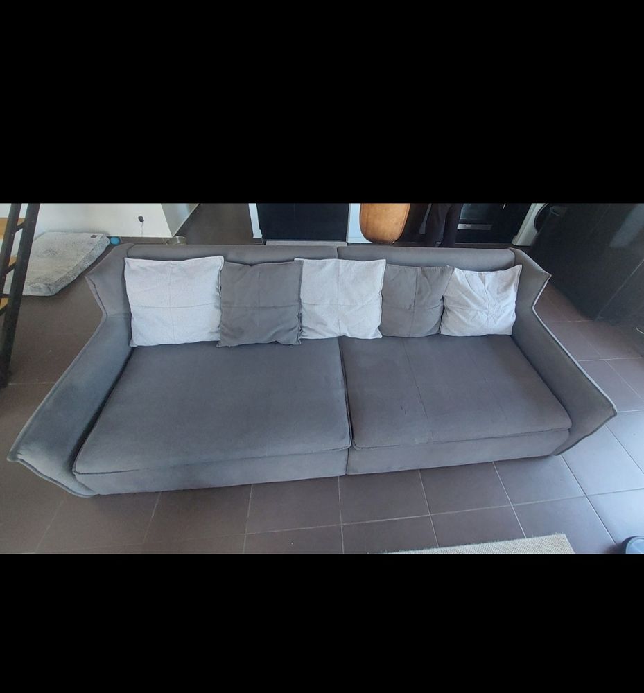 Canap� 4 places  gris 200 Auriol (13)