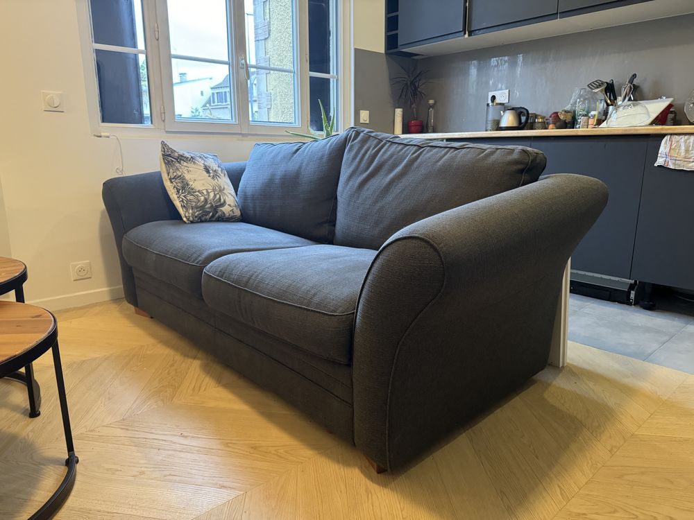 Canap� 3 places gris 550 Malakoff (92)