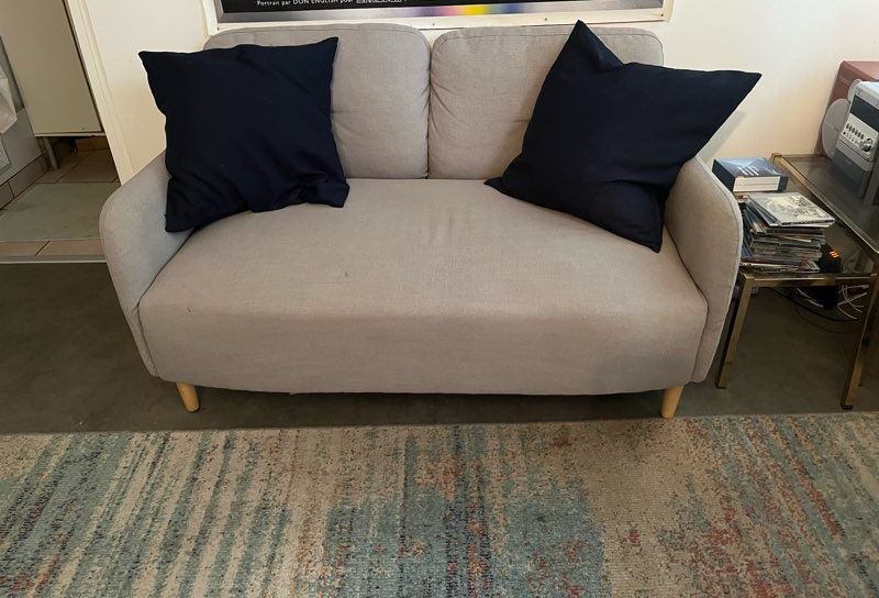 Canap� 2 places gris clair La Redoute Int�rieurs bon �tat 100 Paris 20 (75)