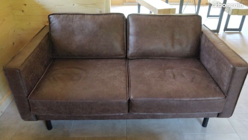 Canap� 2 places marron 300 Bernex (74)