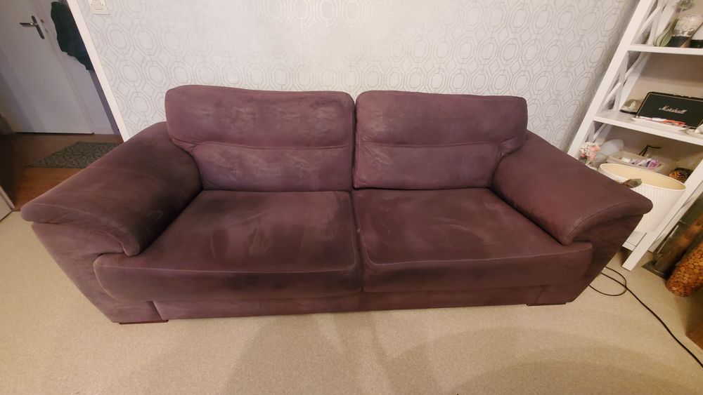 CANAPE 3 places
Marron fonc� 
140 Ouistreham (14)