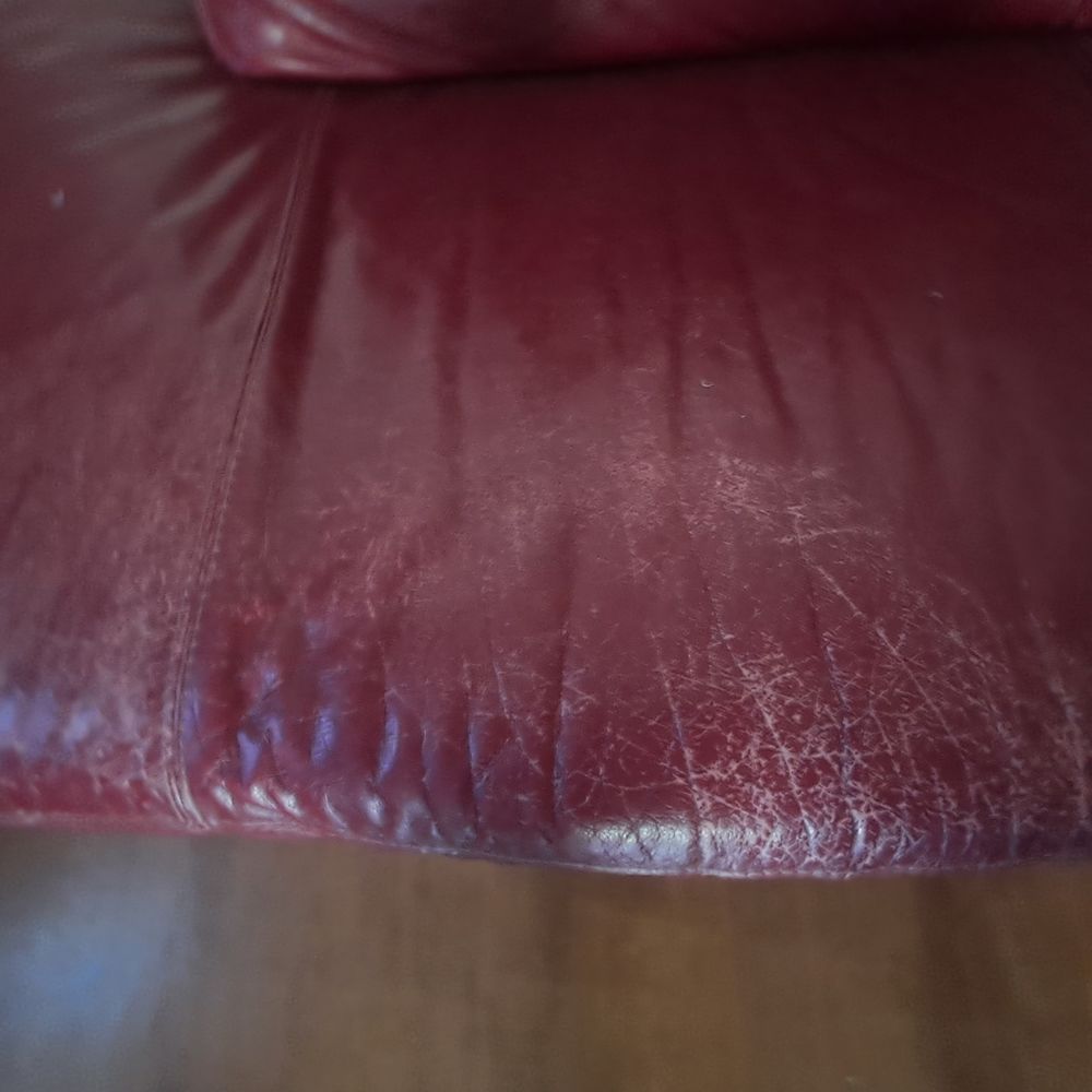 Canap� 5-6 places NUBUCK rouge fonc� 90 Illkirch-Graffenstaden (67)