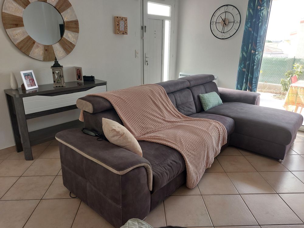 Canap� 3 places 1 relax electrique 1 m�ridienne 500 Marseillan (34)