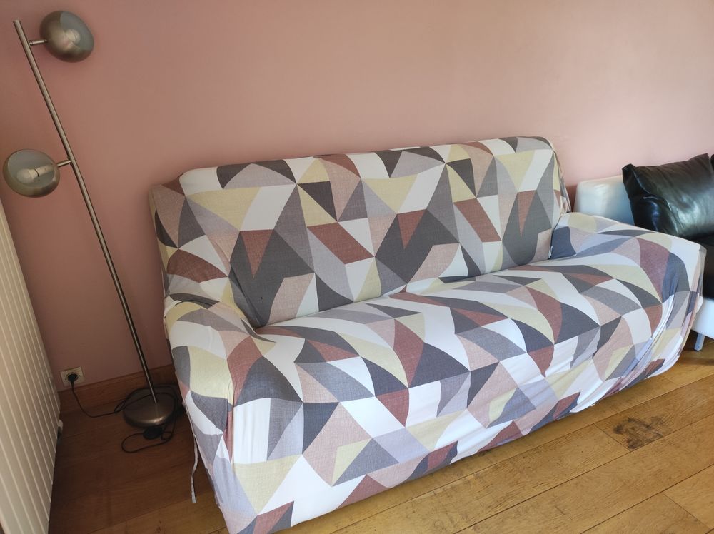 canap� 3 places simili cuir noir 0 Rosoy-en-Multien (60)