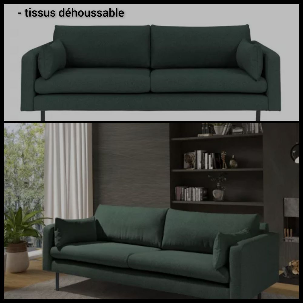 Canap� 3 places tissu 370 Deuil-la-Barre (95)