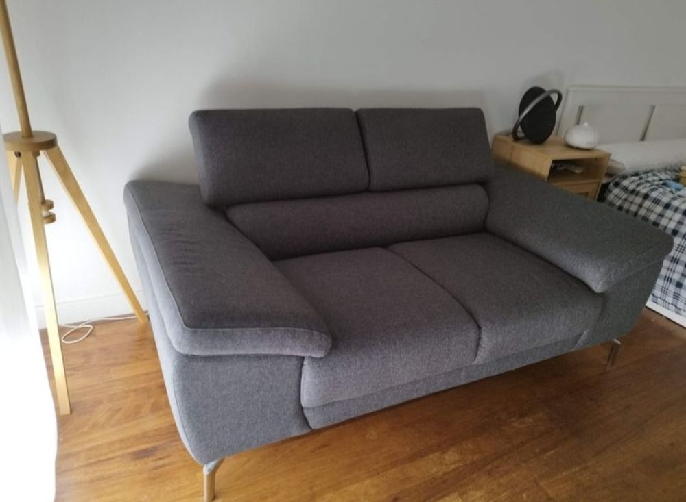 Canap� 2/3 places en tissu Gris 230 Levallois-Perret (92)