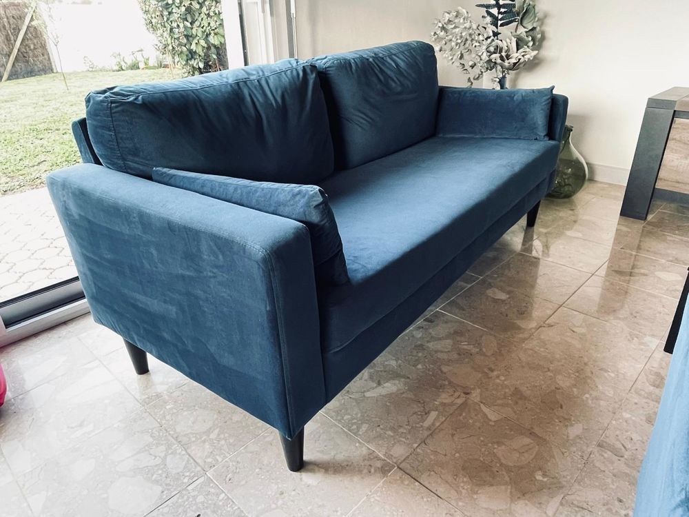 Canap� 3 places en velours 130 Saint-Hilaire-de-Riez (85)