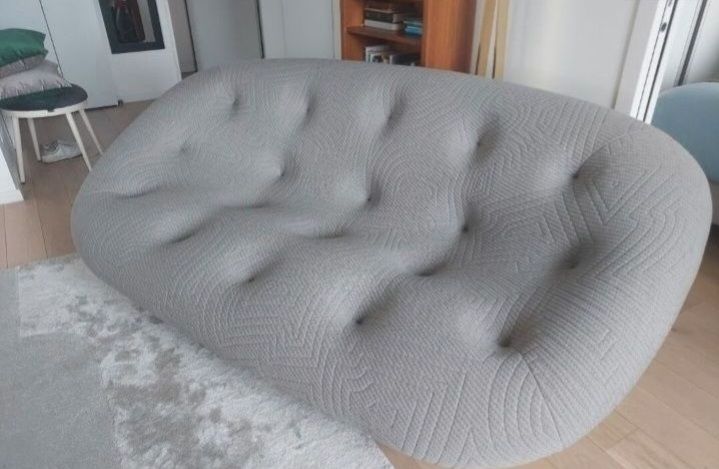 Canap� Ploum 3 places gris clair 3950 Issy-les-Moulineaux (92)