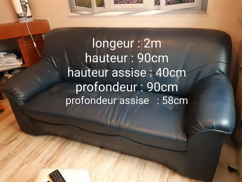 Canapé plus table de salon  350 Tourcoing (59)