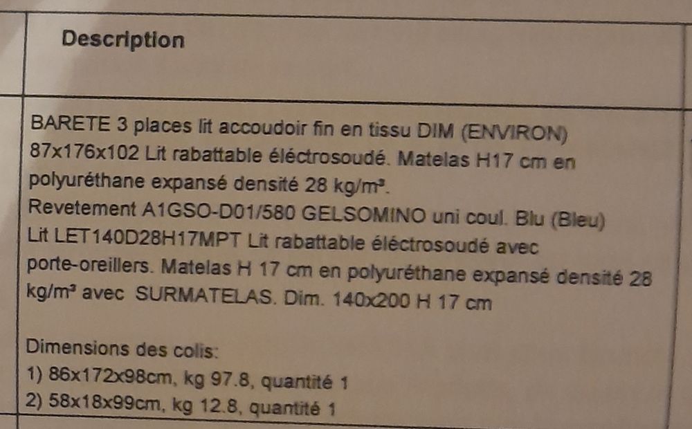 Canap�-lit Poltronesofa en excellent �tat 990 Paris 13 (75)