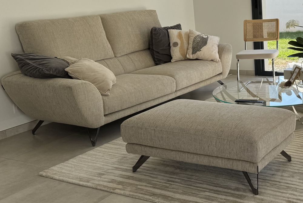 Canap� et pouf roche bobois neuf couleur beige sable 4000 Aiffres (79)