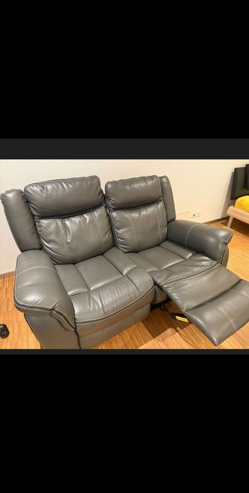 Canap�  relax cuir manuel 280 Lutterbach (68)