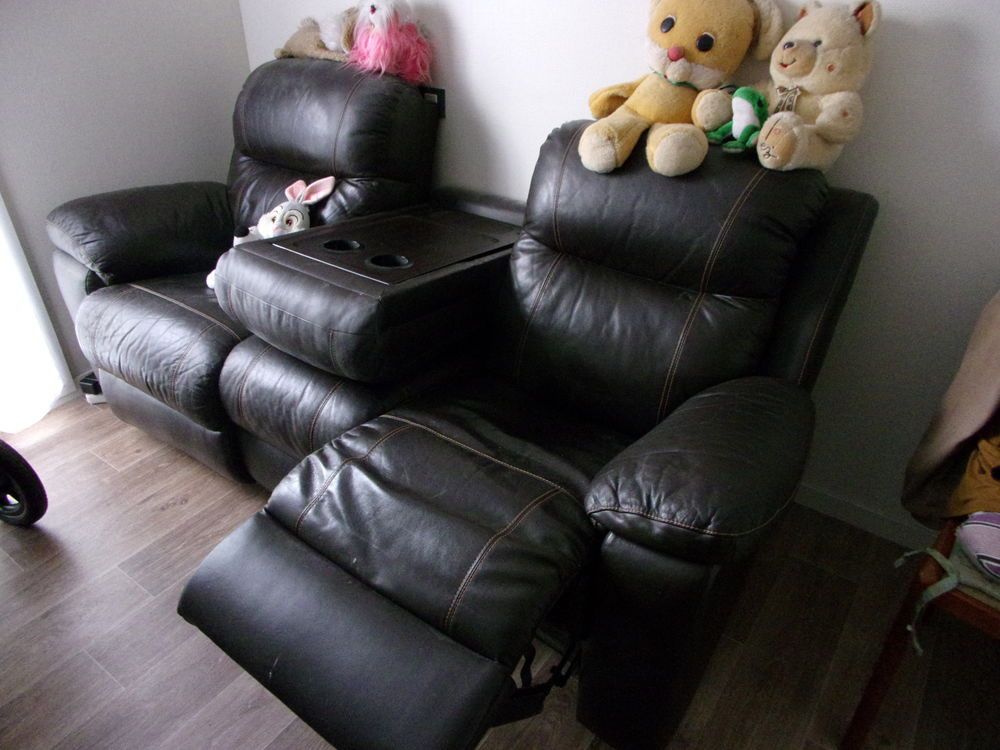 canap� relax 3 places en cuir 250 Pluneret (56)