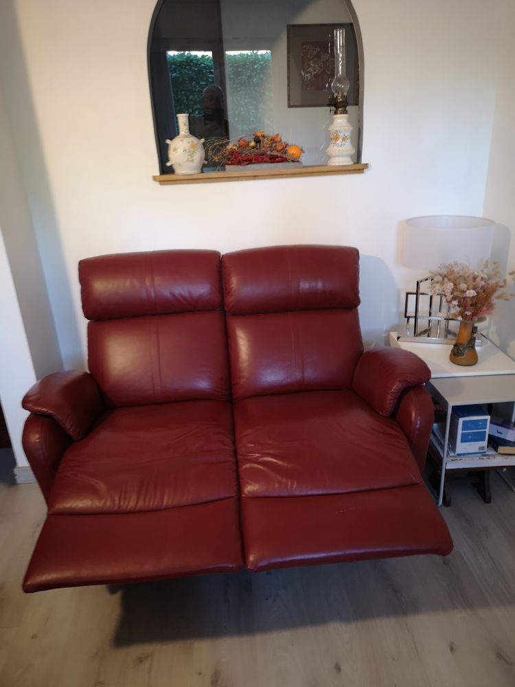 CANAPE RELAXE EN CUIR ROUGE 150 Sainte-Foy-l�s-Lyon (69)