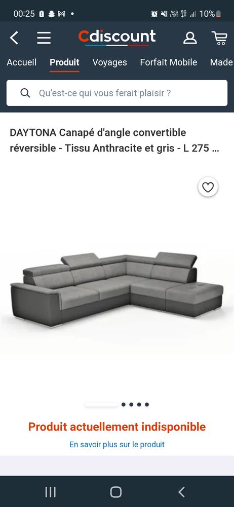 Canap� r�versible convertible 0 Avignon (84)