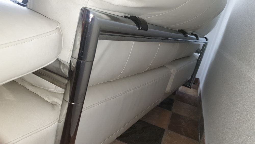 Canap� Rolf Benz Chrome en cuir plong� blanc 2250 Saint-Gingolph (74)