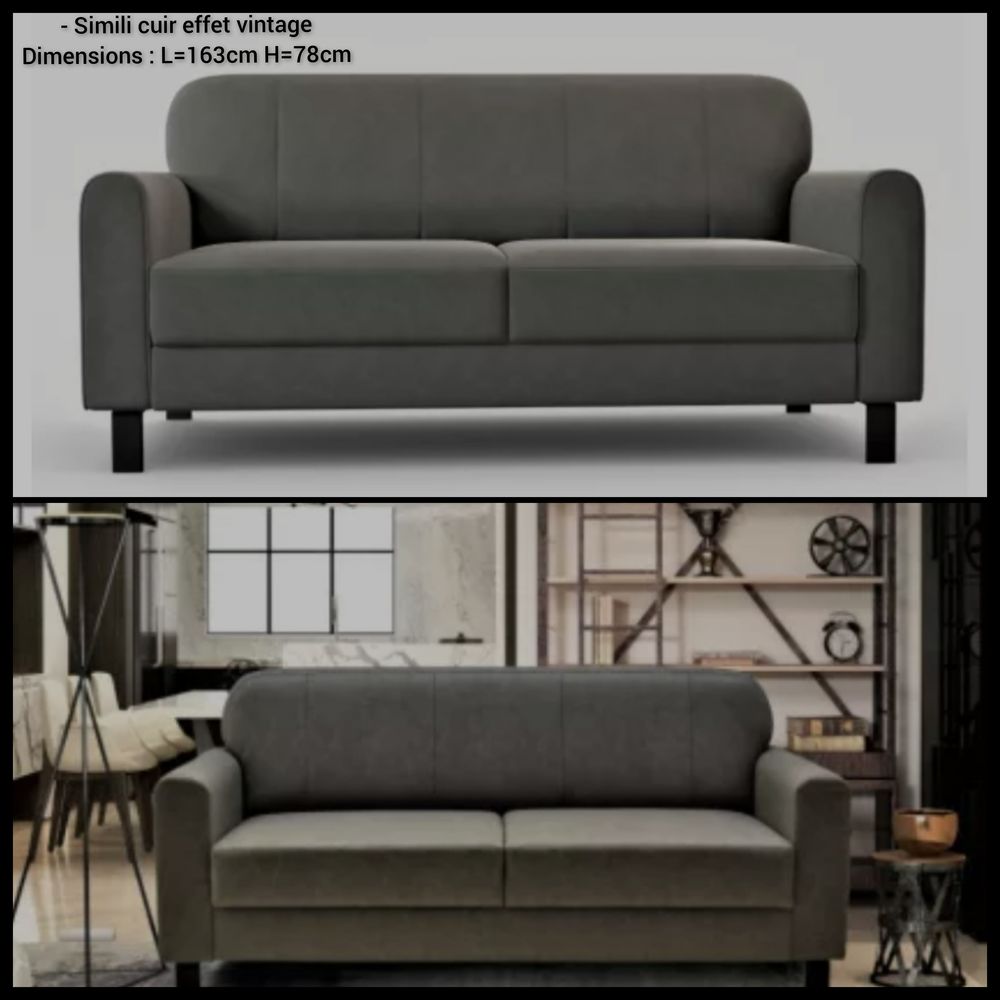 Canap� simili cuir 300 Deuil-la-Barre (95)