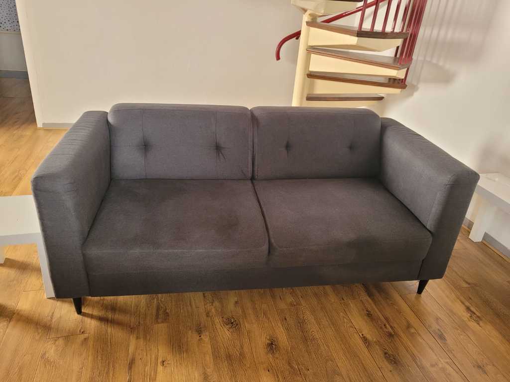 Canap� en tissu gris 80 Roquefort (47)