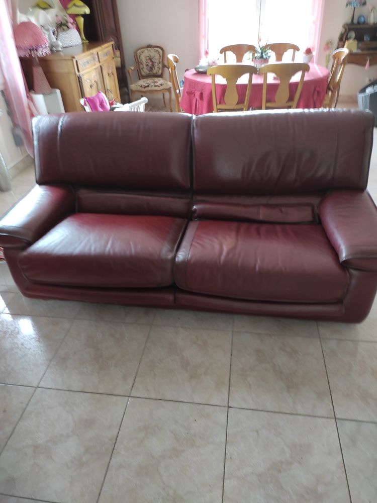 canap� tout cuir en peau de veau 380 Gy (70)