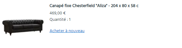 canape type Chesterfield , 120 Donz�re (26)