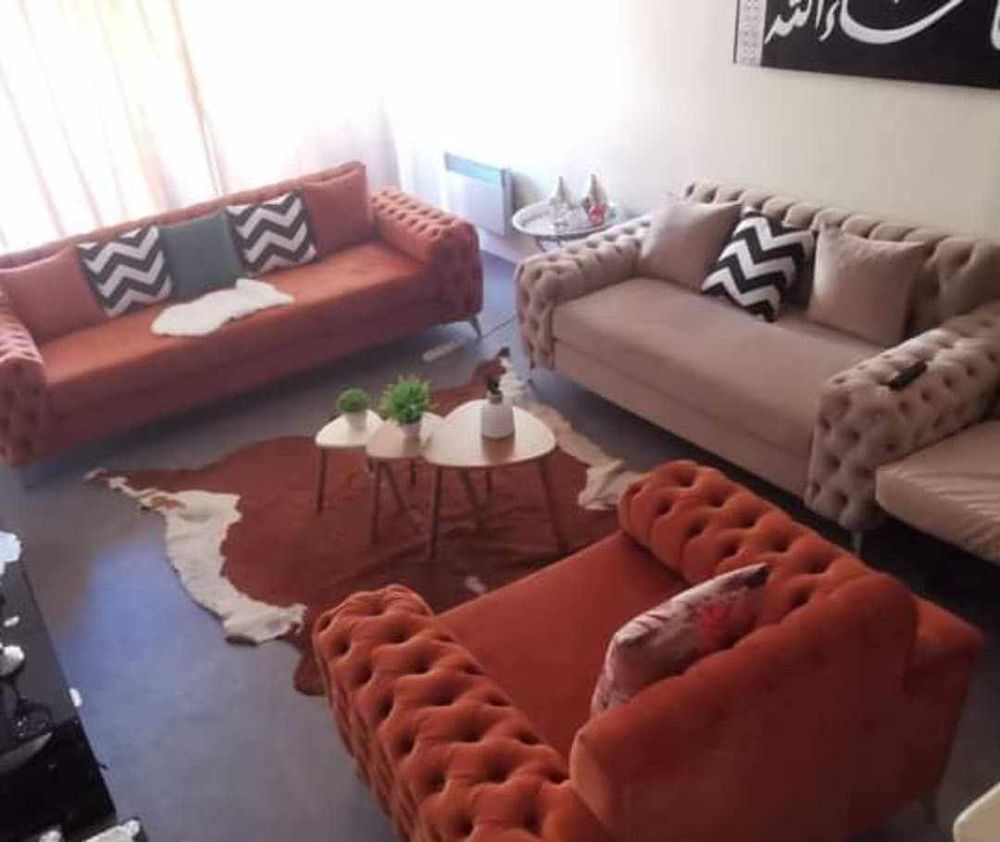 Canap� velours capitonn� 3 pi�ces 500 Chelles (77)