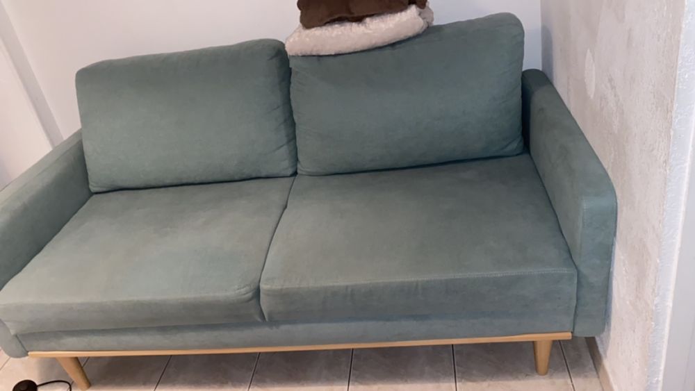 Canap� vert d'eau 2/3 places 150 Marseille 4 (13)