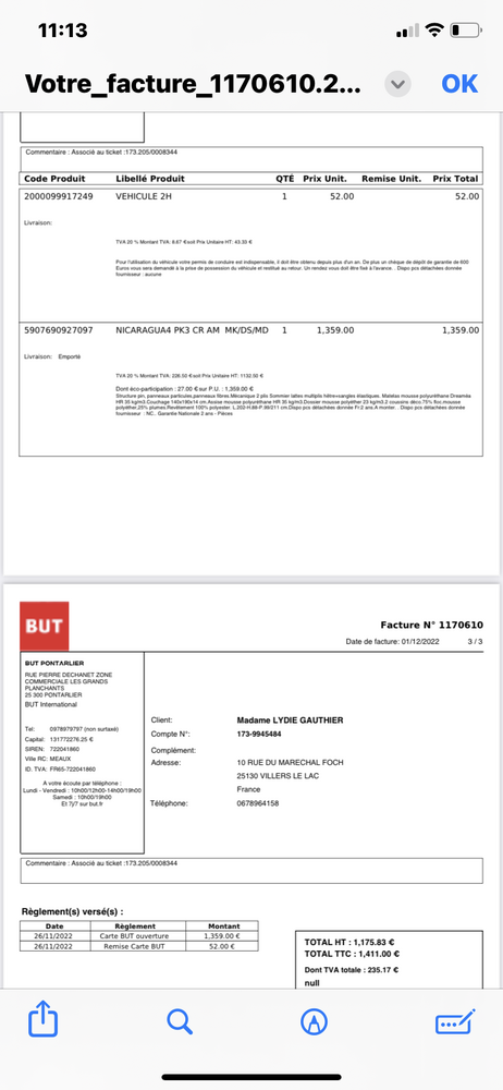 Canap� lit 800 Villers-le-Lac (25)