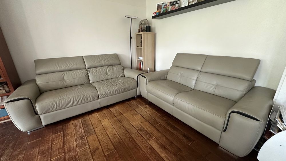2 canap�s en cuir Mobilier de France avec T�ti�res relevable 800 Clamart (92)