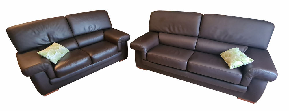 Canap�s cuir 3 places et 2 places 1500 Sathonay-Camp (69)