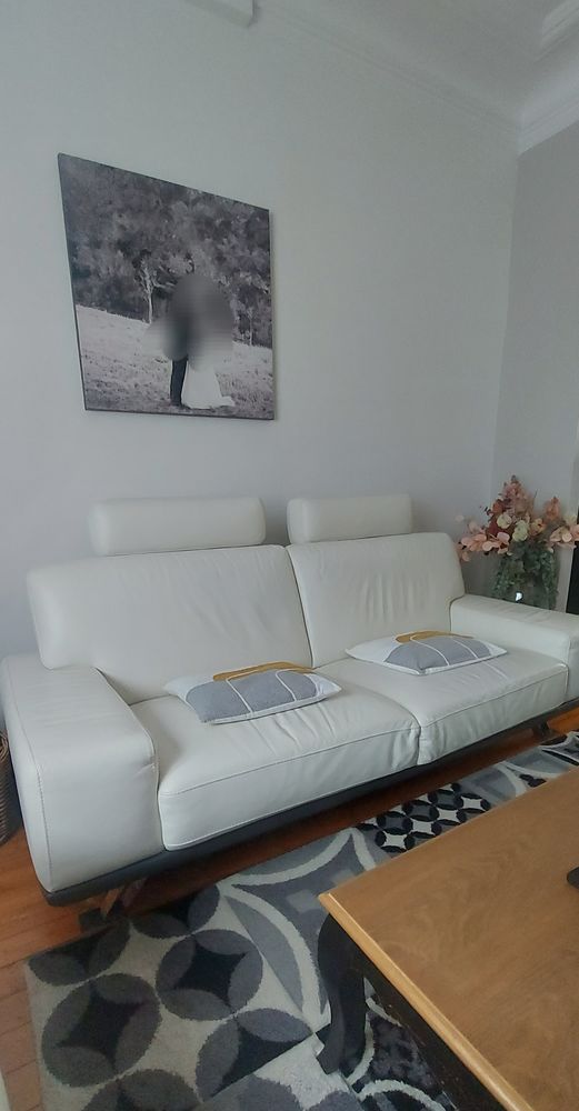 Canap�s cuir 3 places + 2 places TBE 500 Saint-Quentin (02)