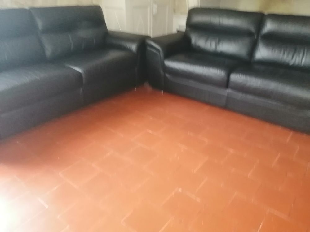 2 canap�s en cuir v�ritable 1000 Ambar�s-et-Lagrave (33)